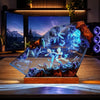 Fantasy Fusion Warriors Handcrafted Epoxy Resin LED Lamp